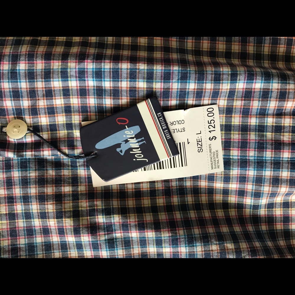 Johnnie O Wayne Long Sleeve Button Up Large NWT - Picture 5 of 5